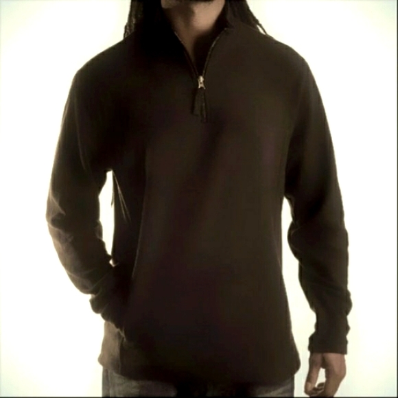 Club Room Other - MENs Fleece Pullover Black Sweater Quarter Zip Jacket NEW IN PACKAGE (1 Left)